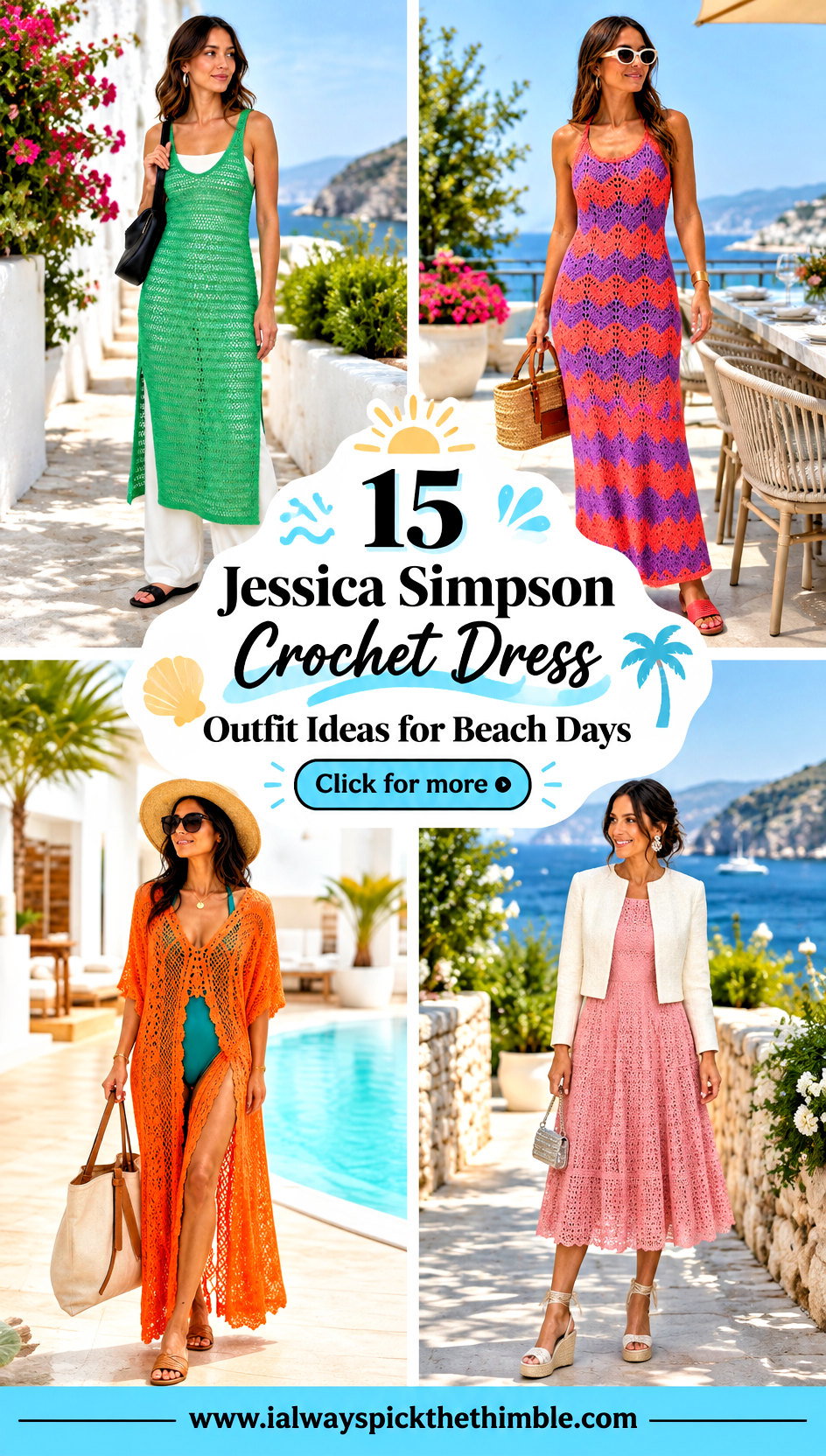 15 Jessica Simpson Crochet Dress Outfit Ideas for Beach Days - 15 Jessica Simpson Crochet Dress Outfit Ideas for Beach Days