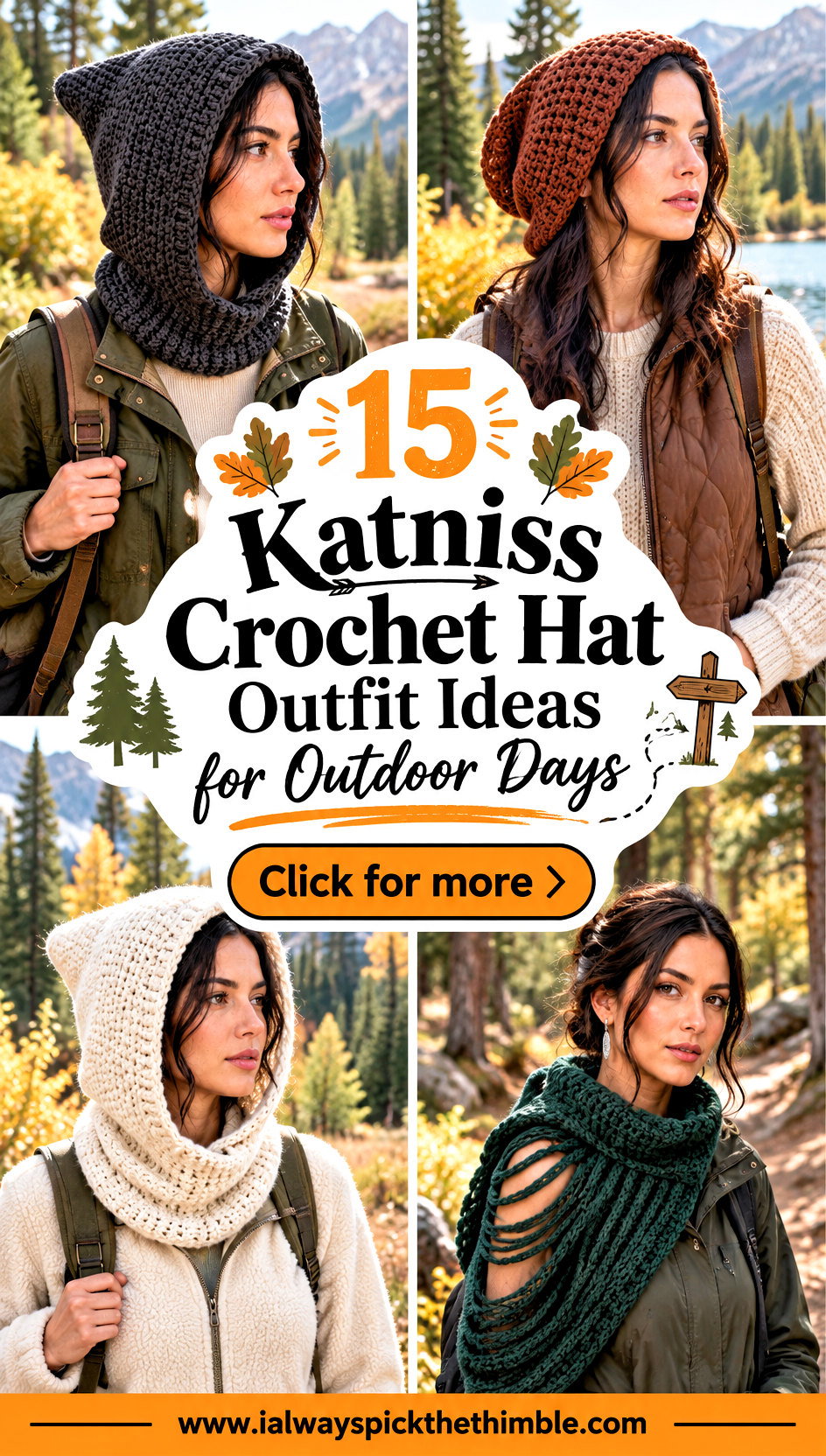 15 Katniss Crochet Hat Outfit Ideas for Outdoor Days - 15 Katniss Crochet Hat Outfit Ideas for Outdoor Days