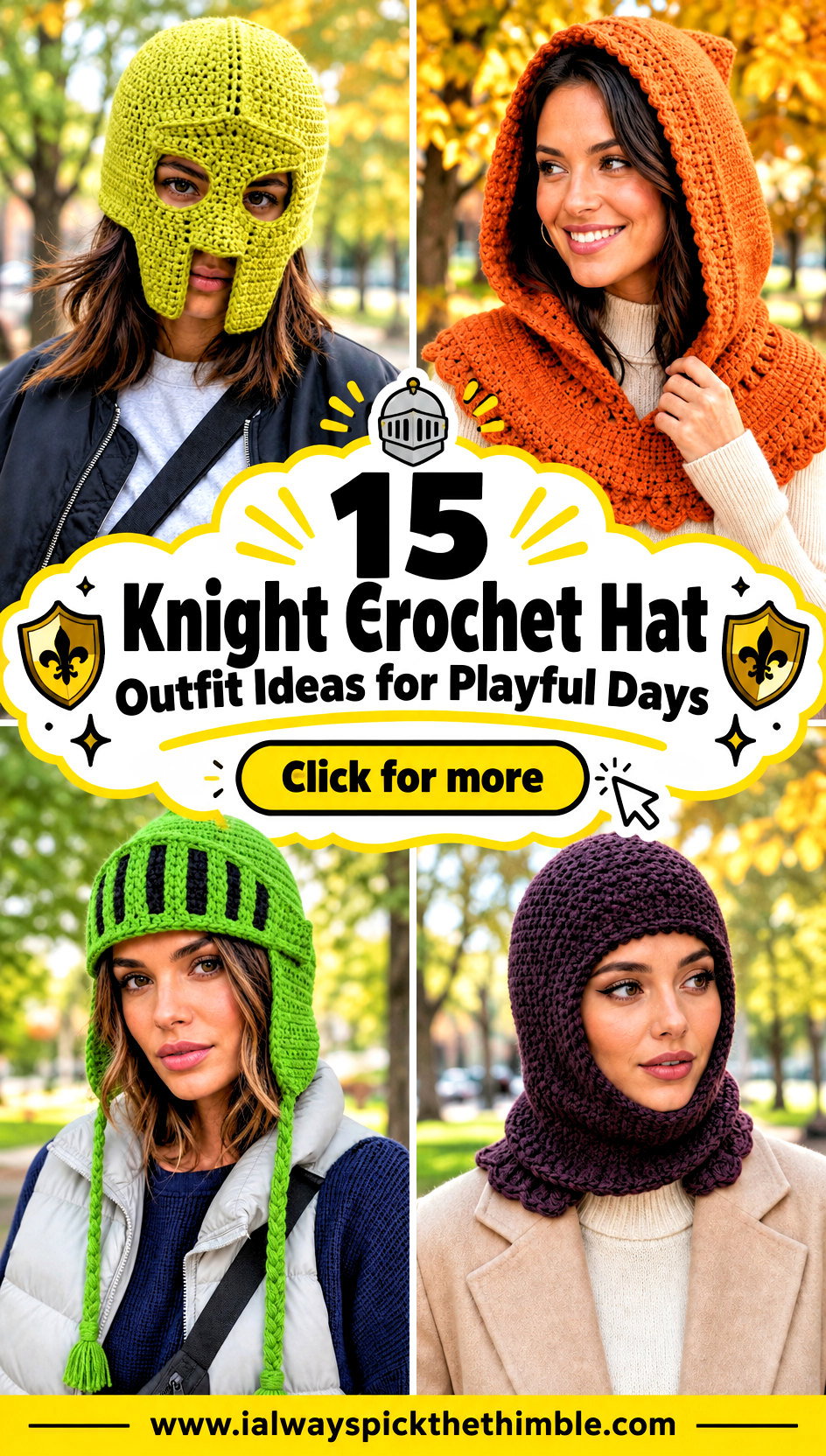 15 Knight Crochet Hat Outfit Ideas for Playful Days - 15 Knight Crochet Hat Outfit Ideas for Playful Days