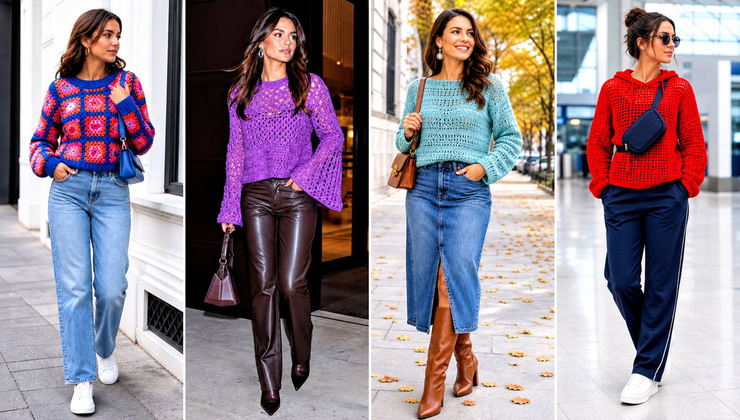 15 Ladies Crochet Jumper Outfit Ideas for Casual Comfort