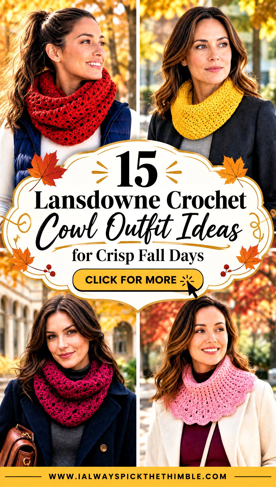 15 Lansdowne Crochet Cowl Outfit Ideas for Crisp Fall Days - 15 Lansdowne Crochet Cowl Outfit Ideas for Crisp Fall Days