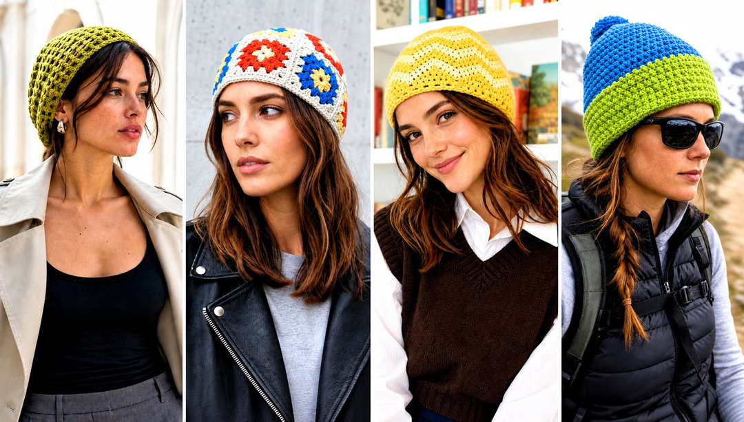 15 Lightweight Crochet Beanie Outfit Ideas for Mild Days