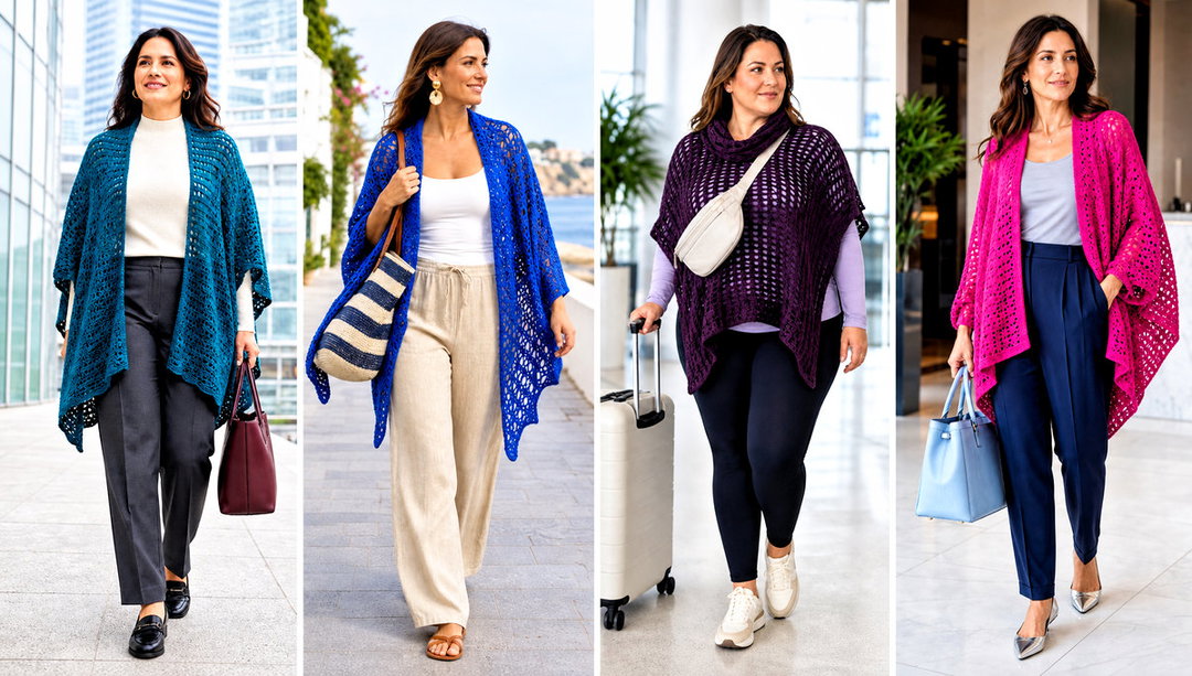 15 Lightweight Crochet Poncho Outfit Ideas for Cool Nights