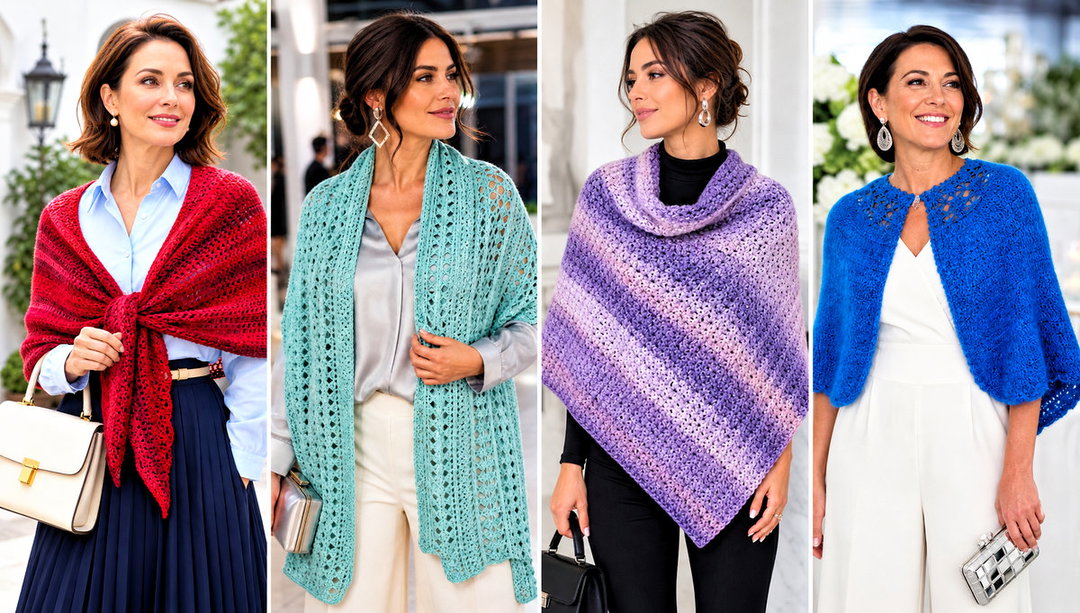 15 Lion Brand Crochet Shawl in a Ball Outfit Ideas to Layer