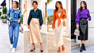 15 Long Sleeve Crochet Blouse Outfit Ideas for Workdays