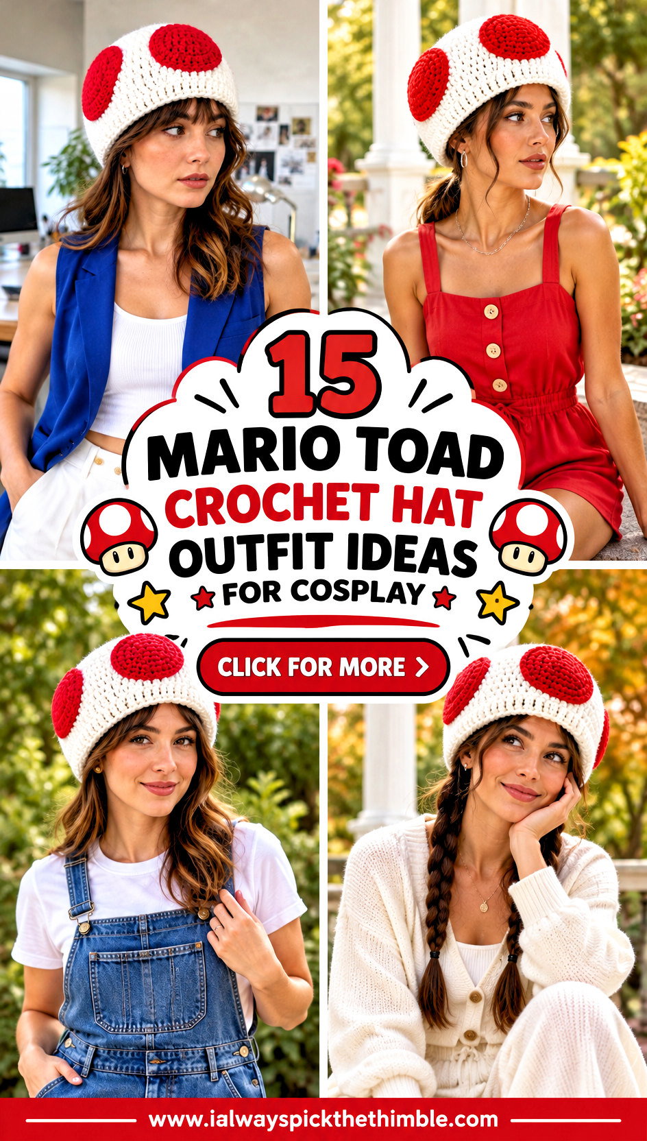 15 Mario Toad Crochet Hat Outfit Ideas for Cosplay - 15 Mario Toad Crochet Hat Outfit Ideas for Cosplay