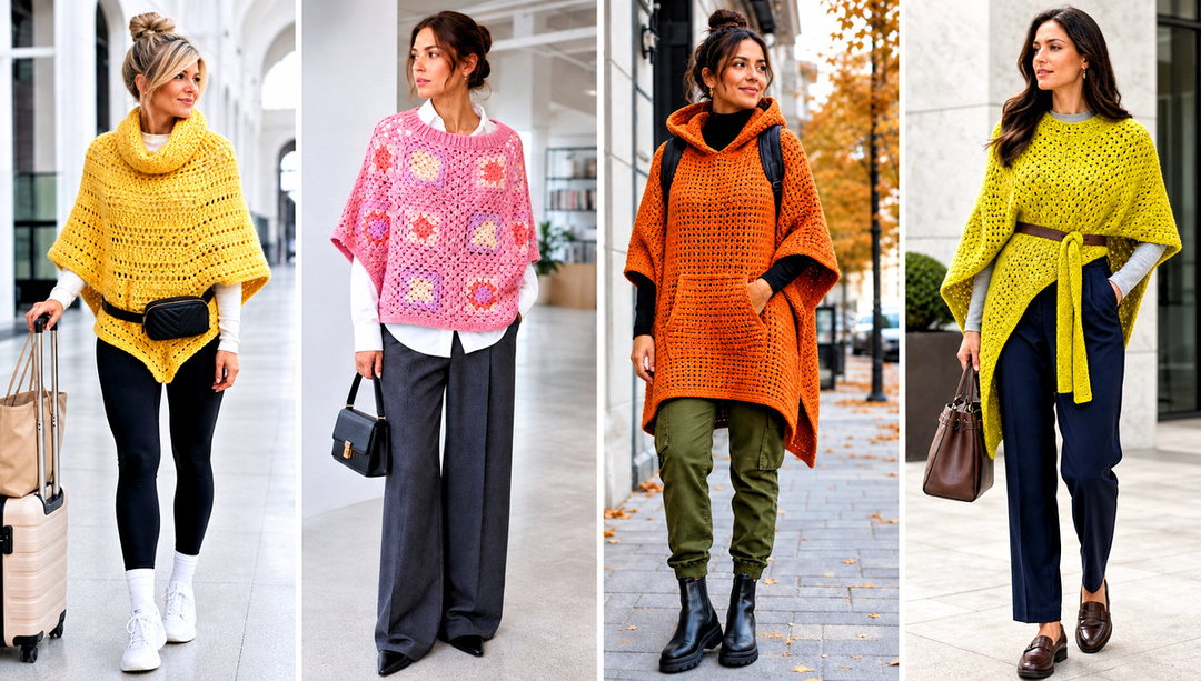 15 Martha Stewart Crochet Poncho Outfit Ideas to Layer
