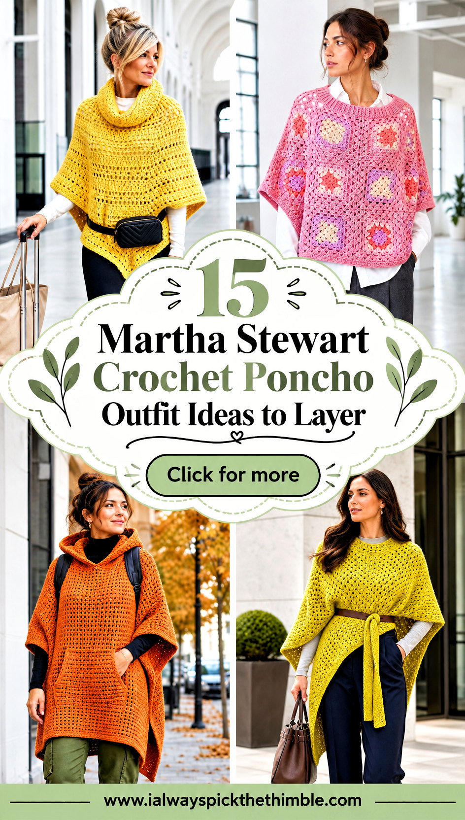 15 Martha Stewart Crochet Poncho Outfit Ideas to Layer - 15 Martha Stewart Crochet Poncho Outfit Ideas to Layer