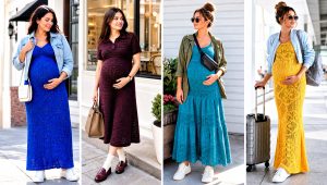 15 Maternity Crochet Dress Outfit Ideas for Baby Showers