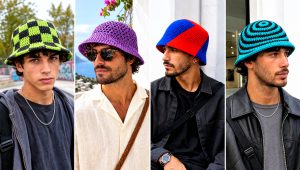 15 Men’s Crochet Bucket Hat Outfit Ideas for Beach Days