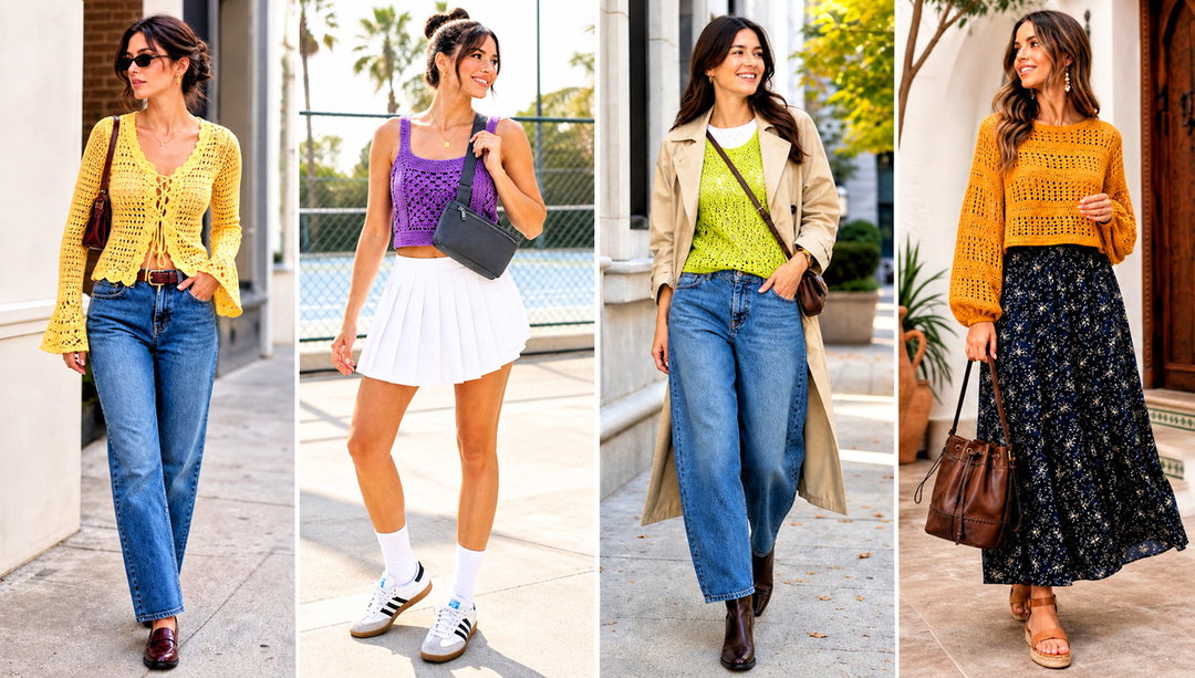 15 Meribella Crochet Top Outfit Ideas for Date Nights