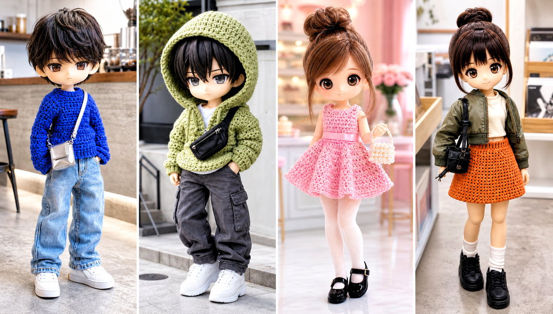 15 Nendoroid Crochet Clothes and Outfit Ideas for Display