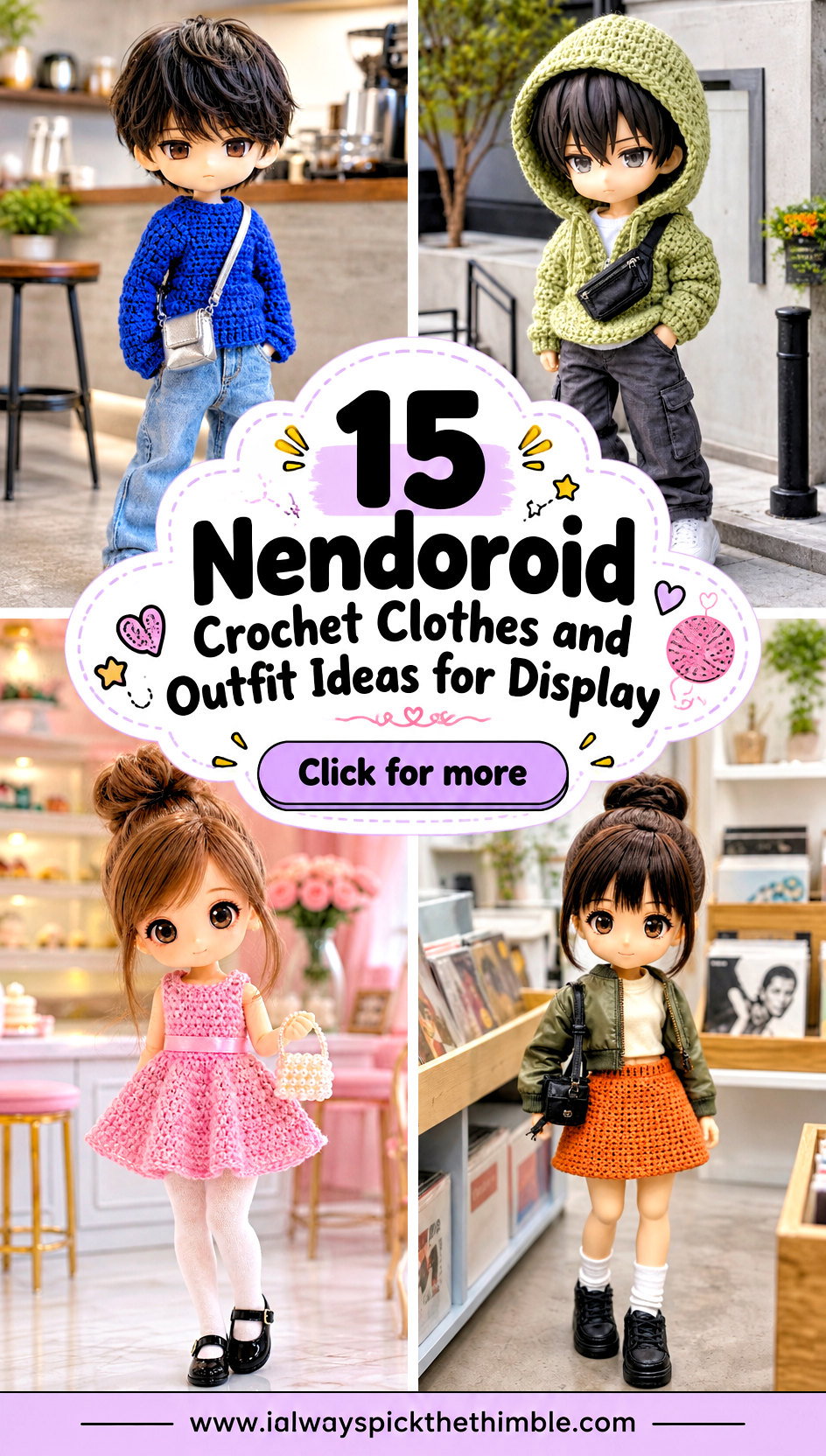 15 Nendoroid Crochet Clothes and Outfit Ideas for Display - 15 Nendoroid Crochet Clothes and Outfit Ideas for Display