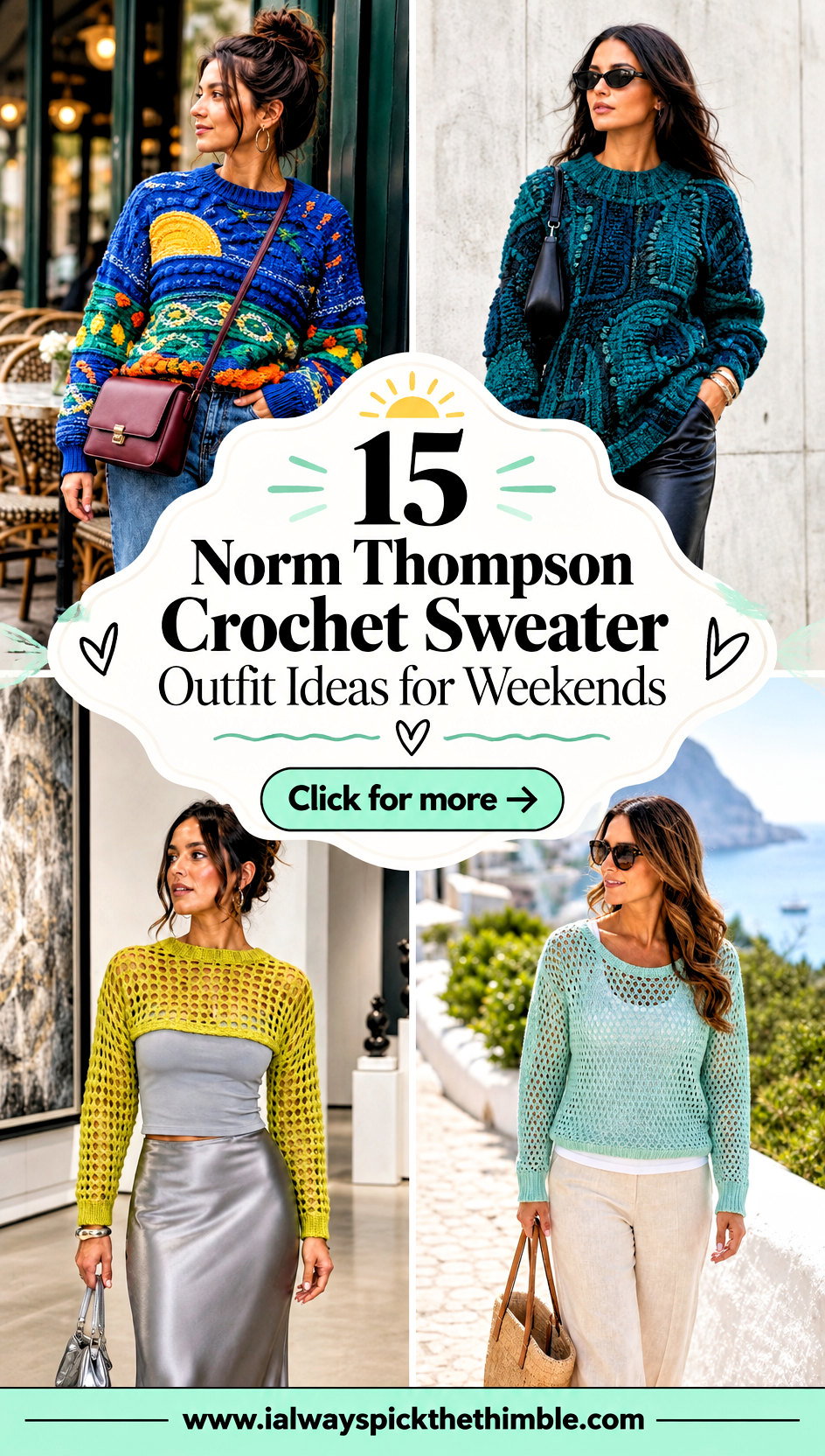 15 Norm Thompson Crochet Sweater Outfit Ideas for Weekends - 15 Norm Thompson Crochet Sweater Outfit Ideas for Weekends