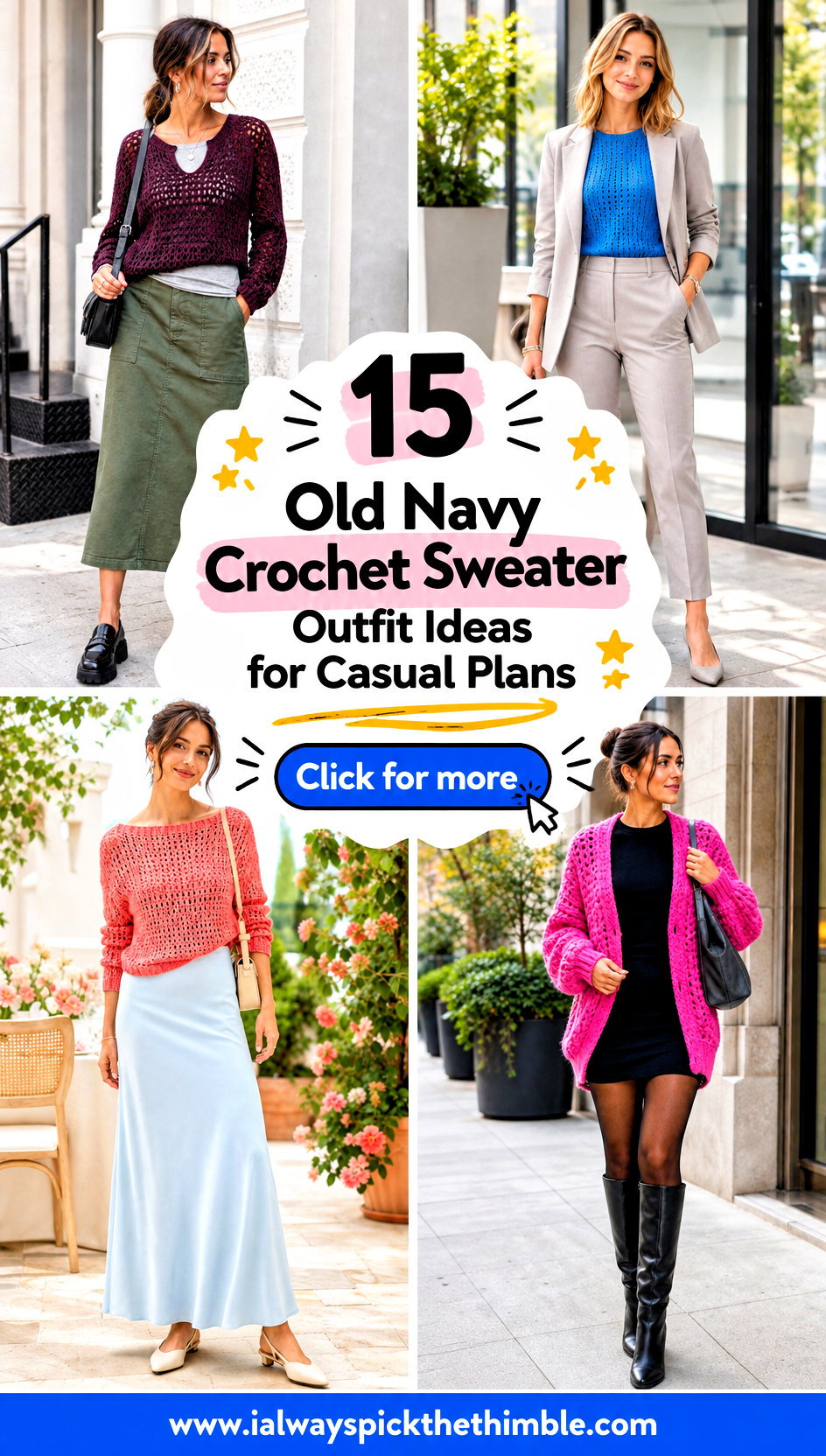 15 Old Navy Crochet Sweater Outfit Ideas for Casual Plans - 15 Old Navy Crochet Sweater Outfit Ideas for Casual Plans