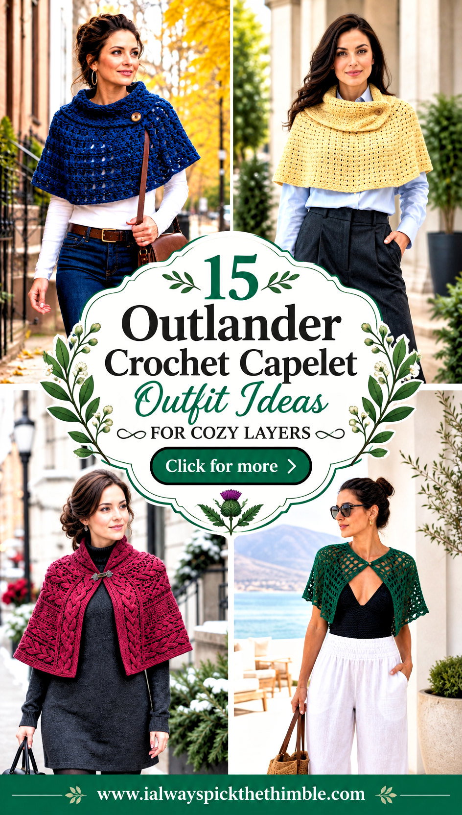 15 Outlander Crochet Capelet Outfit Ideas for Cozy Layers - 15 Outlander Crochet Capelet Outfit Ideas for Cozy Layers