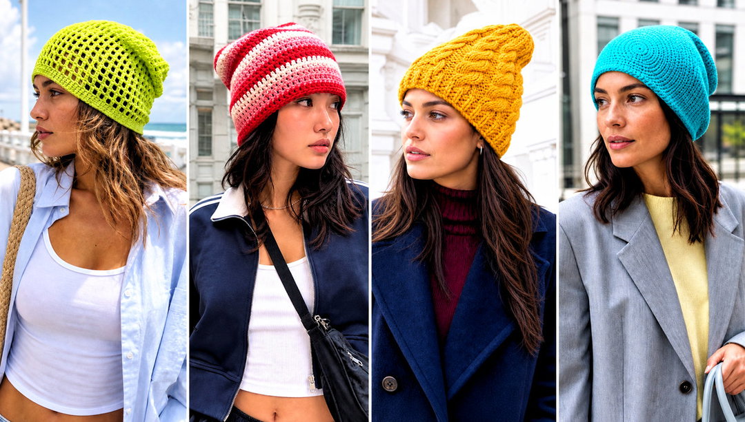 15 Oversized Crochet Beanie Outfit Ideas for Cold Weather