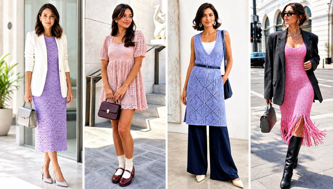 15 Pastel Crochet Dress Design Outfit Ideas for Brunch