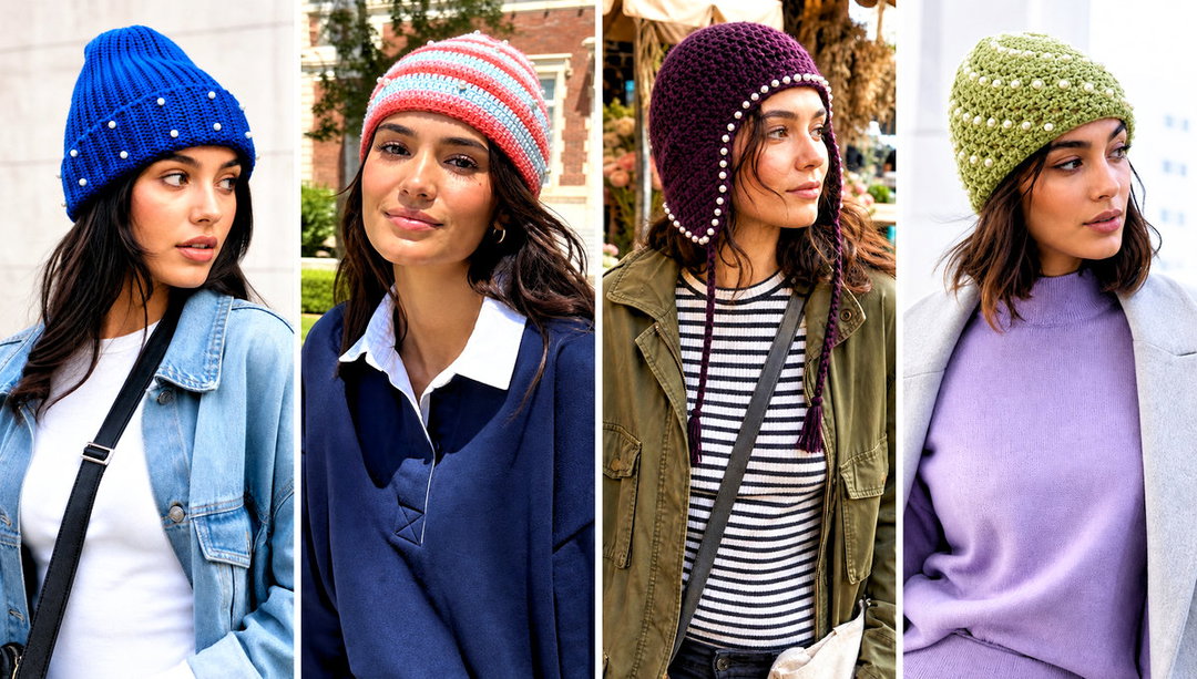 15 Pearl Crochet Beanie Outfit Ideas for Polished Looks