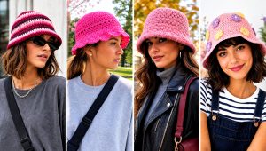 15 Pink Crochet Bucket Hat Outfit Ideas for Sunny Days