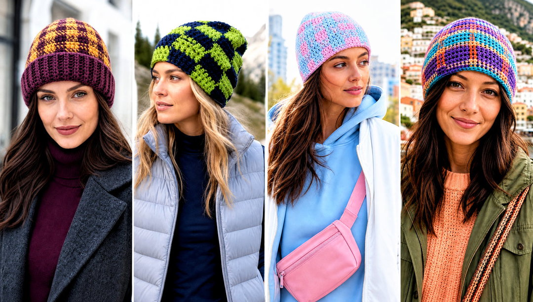 15 Plaid Crochet Beanie Outfit Ideas for Casual Weekends
