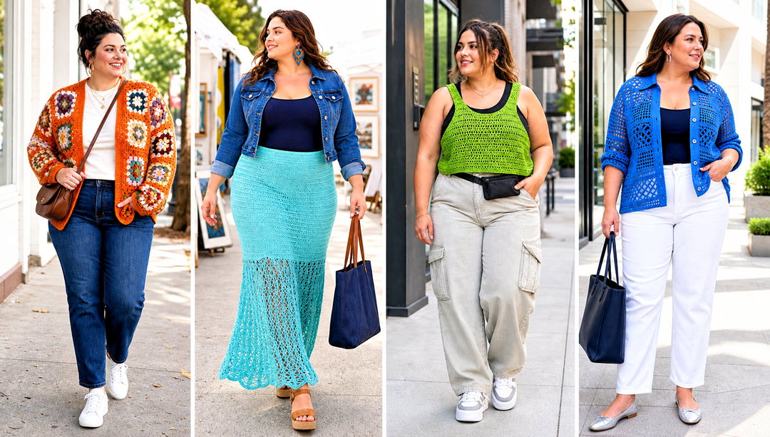 15 Plus Size Crochet Clothes and Outfit Ideas for Curves