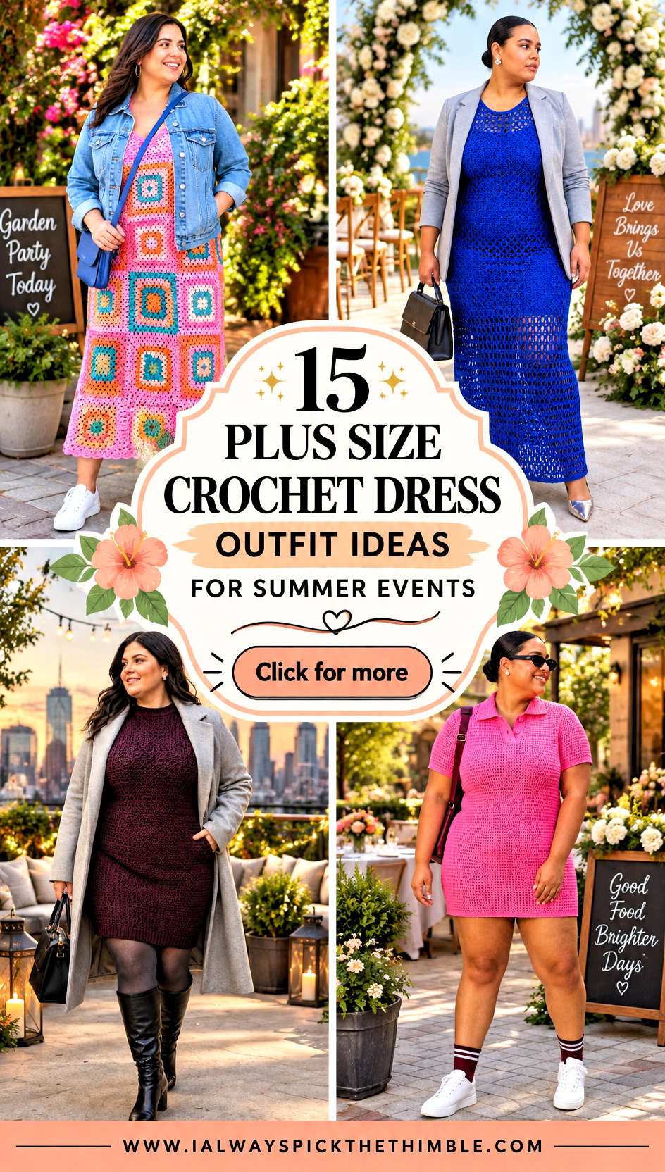 15 Plus Size Crochet Dress Outfit Ideas for Summer Events - 15 Plus Size Crochet Dress Outfit Ideas for Summer Events
