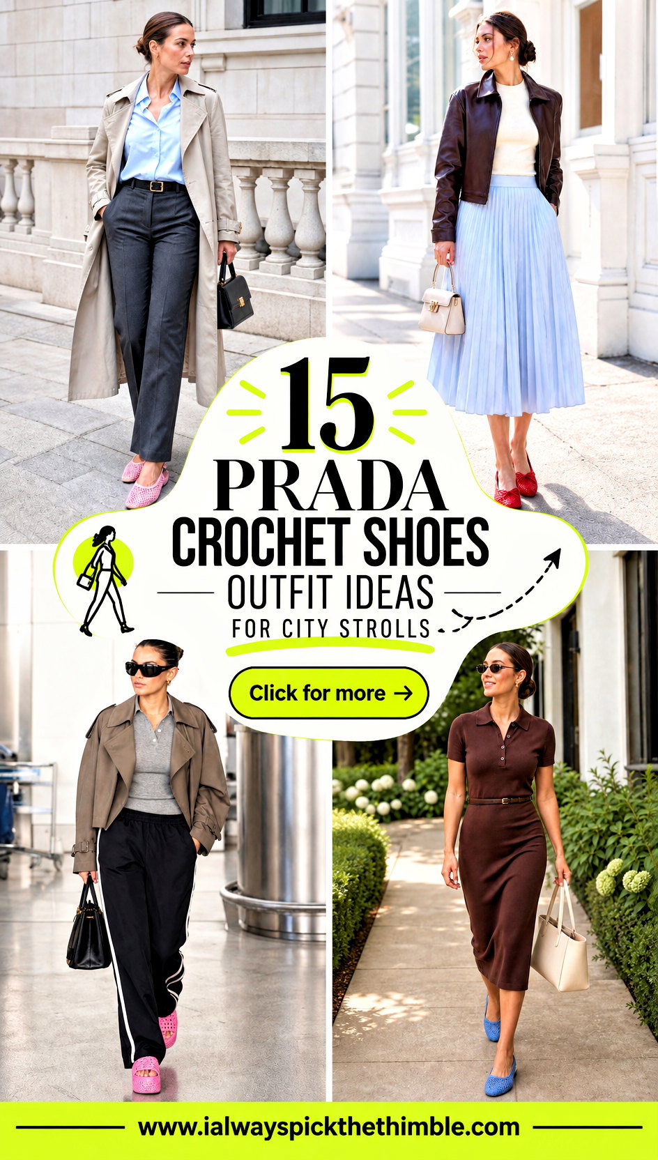 15 Prada Crochet Shoes Outfit Ideas for City Strolls - 15 Prada Crochet Shoes Outfit Ideas for City Strolls