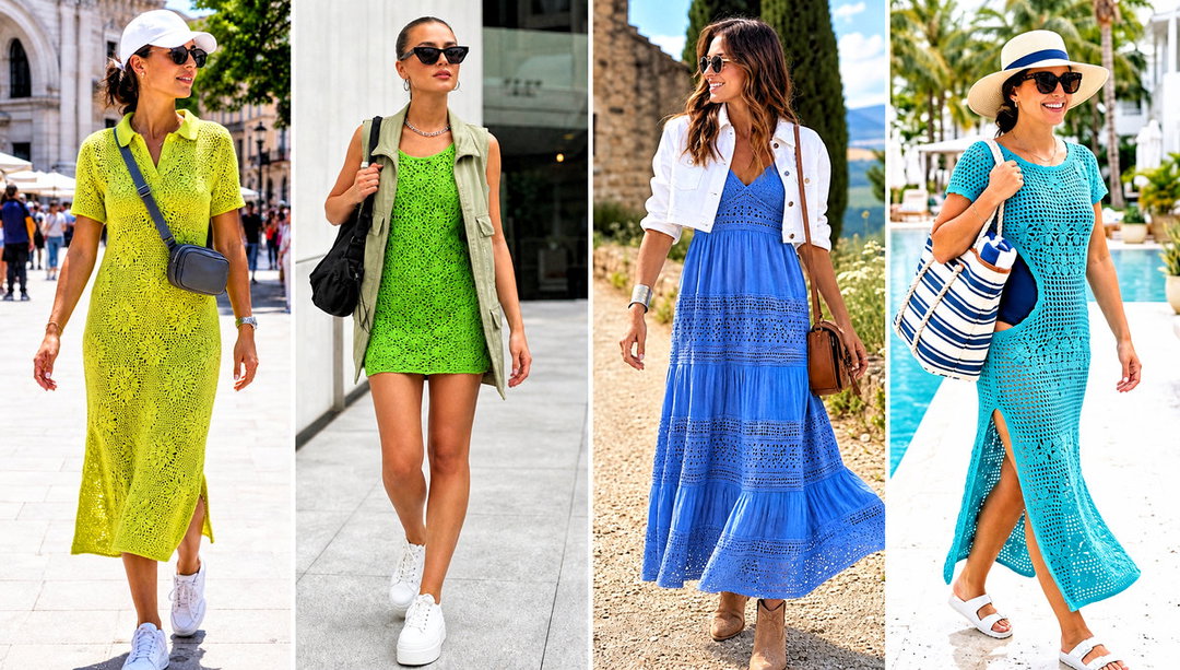 15 Primrose Stitch Summer Crochet Dress Outfit Ideas