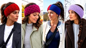 15 Quick and Easy Crochet Ear Warmers Outfit Ideas for Fall