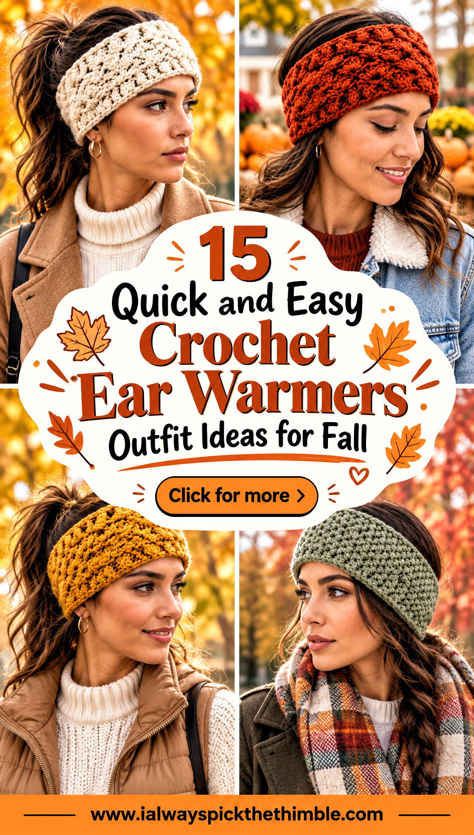 15 Quick and Easy Crochet Ear Warmers Outfit Ideas for Fall - 15 Quick and Easy Crochet Ear Warmers Outfit Ideas for Fall