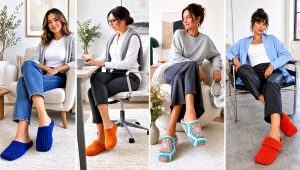 15 Rectangle Crochet Slipper Outfit Ideas for Cozy Home Days