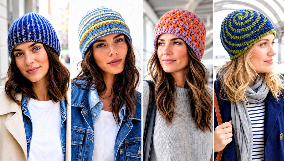15 Reversible Crochet Beanie Outfit Ideas for Winter Walks