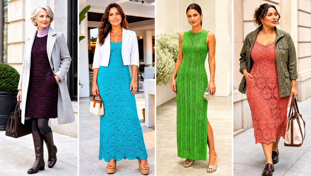 15 Rustic Crochet Dress Design Outfit Ideas for a Boho Look