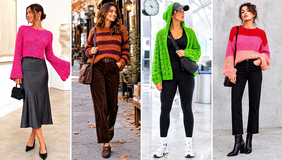15 Rustic Crochet Sweater Outfit Ideas for Country Escapes