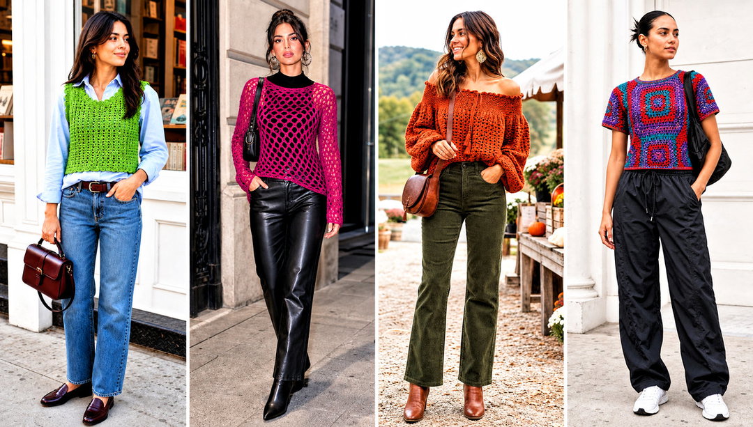 15 Rustic Crochet Top Outfit Ideas for Relaxed Summer Days