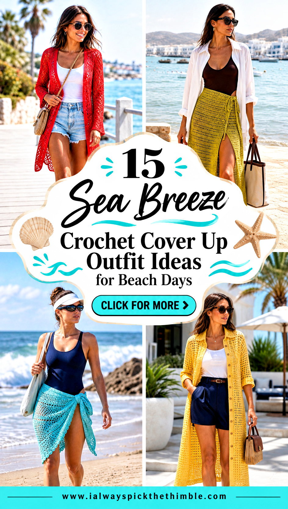 15 Sea Breeze Crochet Cover Up Outfit Ideas for Beach Days - 15 Sea Breeze Crochet Cover Up Outfit Ideas for Beach Days