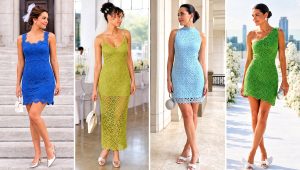 15 Short Crochet Wedding Dress Outfit Ideas for City Brides