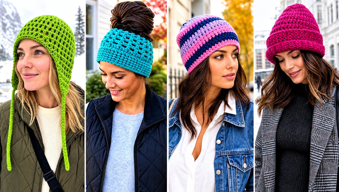 15 Simple Double Crochet Hat Outfit Ideas for Weekends
