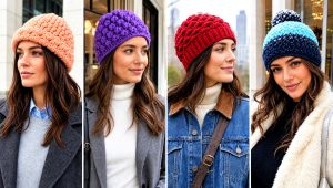 15 Snowy Puff Crochet Hat Outfit Ideas for Frosty Mornings