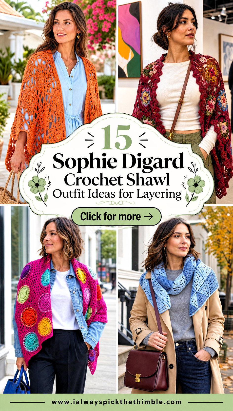 15 Sophie Digard Crochet Shawl Outfit Ideas for Layering - 15 Sophie Digard Crochet Shawl Outfit Ideas for Layering