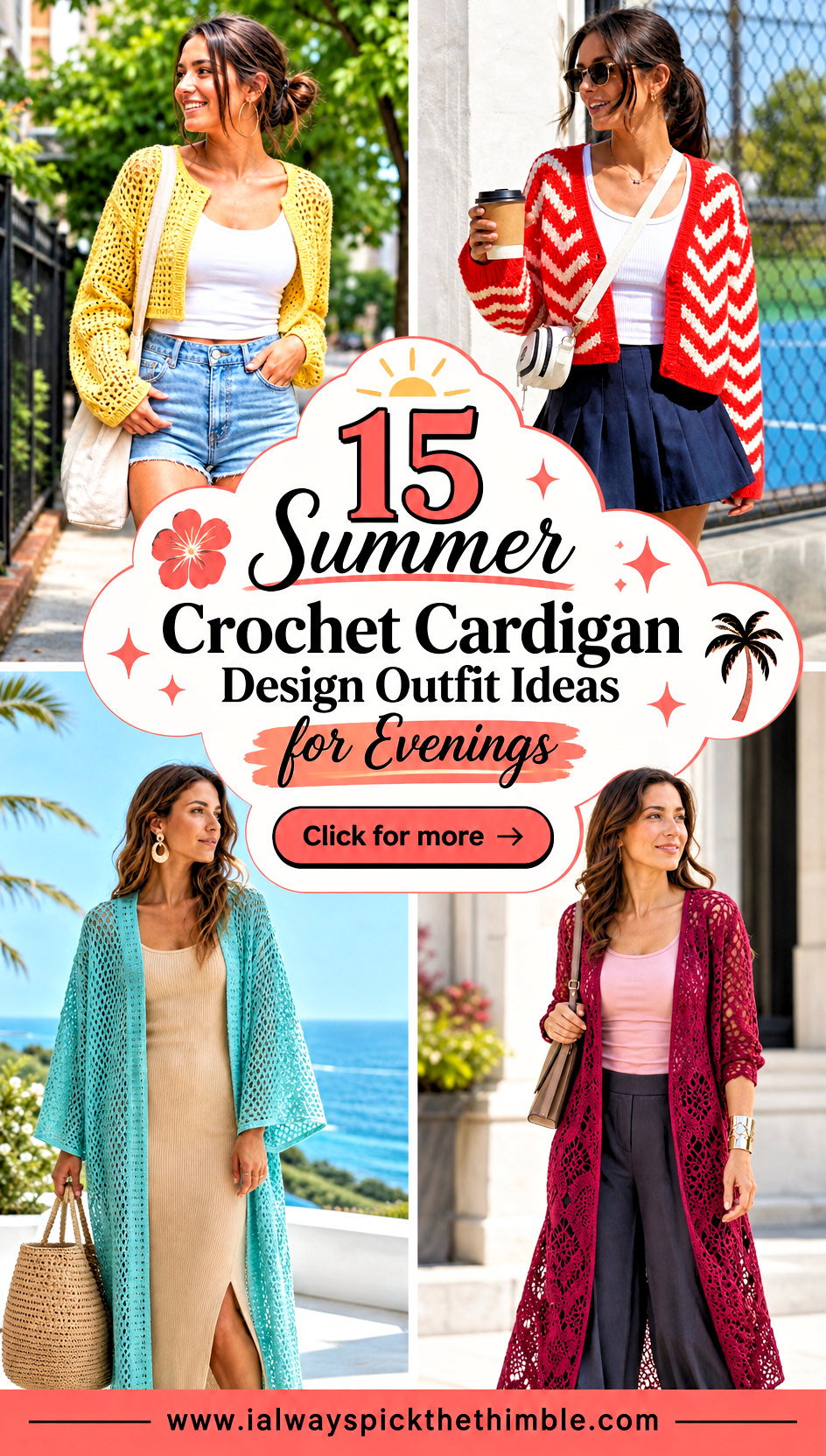 15 Summer Crochet Cardigan Design Outfit Ideas for Evenings - 15 Summer Crochet Cardigan Design Outfit Ideas for Evenings