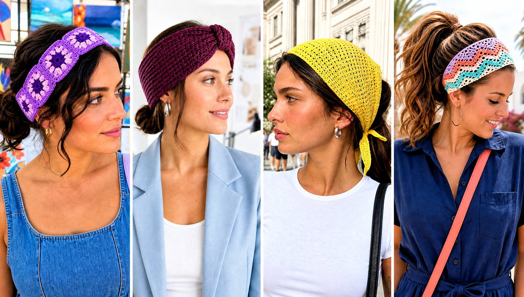 15 Summer Crochet Headband Outfit Ideas for Beach Days