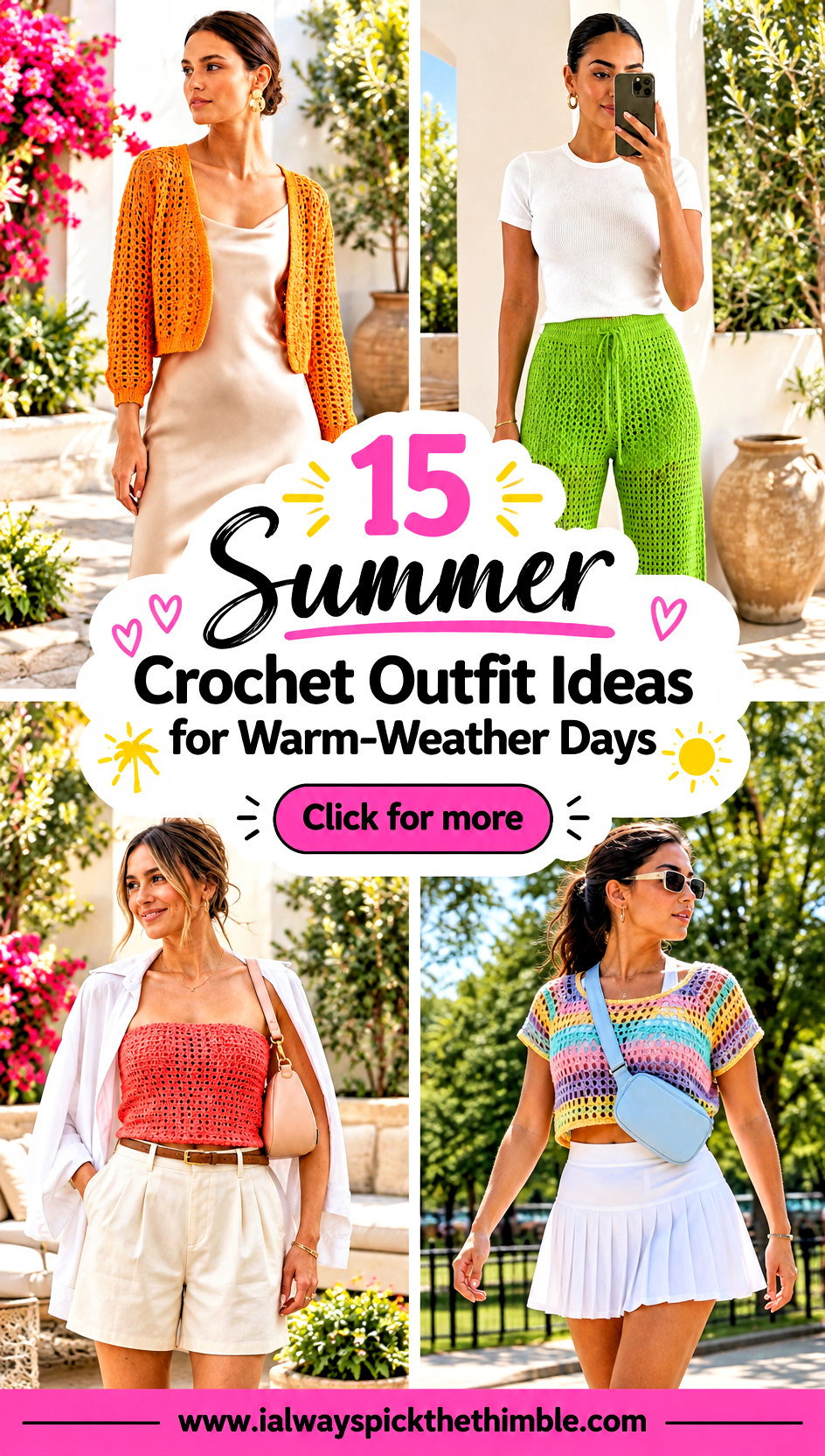 15 Summer Crochet Outfit Ideas for Warm-Weather Days - 15 Summer Crochet Outfit Ideas for Warm-Weather Days
