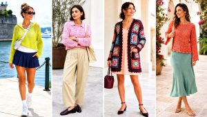 15 Summer Style Crochet Sweater Outfit Ideas for Cool Nights