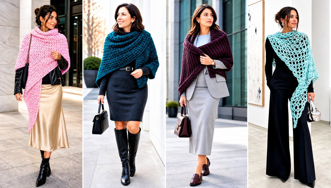 15 Super Bulky Crochet Shawl Outfit Ideas for Cozy Wraps