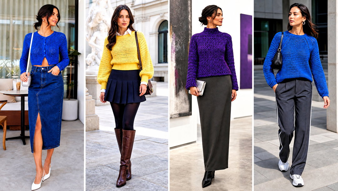 15 Sweaters to Crochet for Women Outfit Ideas for Daily Wear