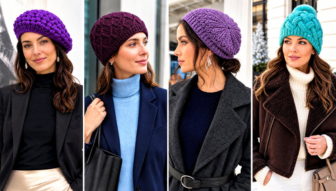 15 Textured Crochet Hat Outfit Ideas for Cozy Layers