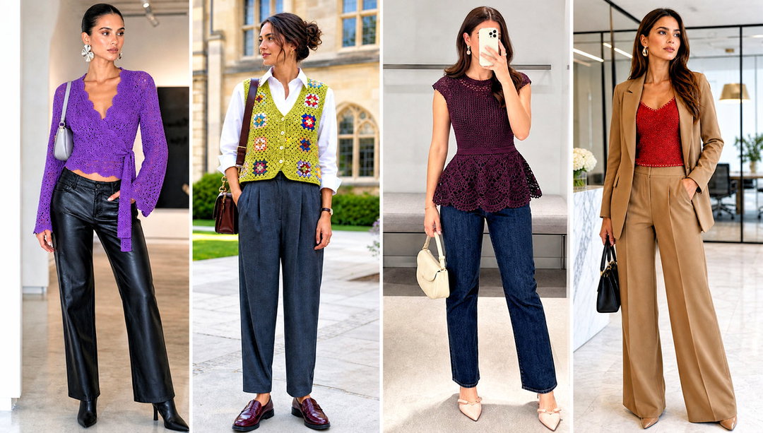 15 Thread Crochet Tops Outfit Ideas for Warm Evenings