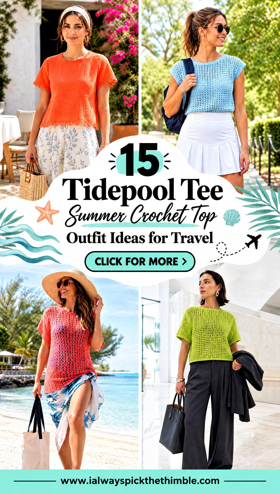 15 Tidepool Tee Summer Crochet Top Outfit Ideas for Travel - 15 Tidepool Tee Summer Crochet Top Outfit Ideas for Travel